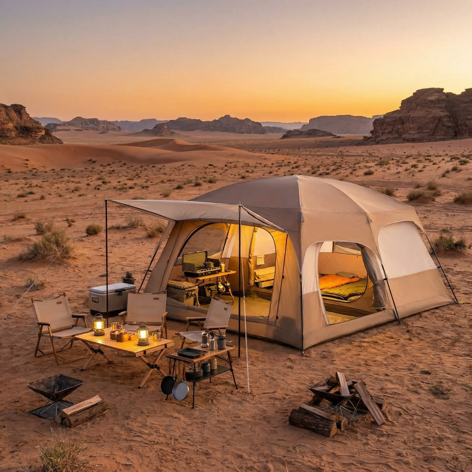 קמפינג איכותי עם אוכל מדהים