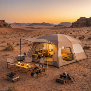 קמפינג איכותי עם אוכל מדהים